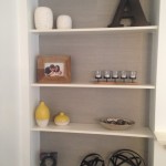 Interior painting and decorating. Nice shelves